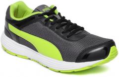 Puma Grey & Fluorescent Green Ceres Idp Running Shoes men