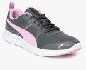 Puma Grey & Pink Flex Essential SL Sneakers women