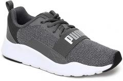 Puma Kids Grey Wired Knit Ps Running Shoes girls
