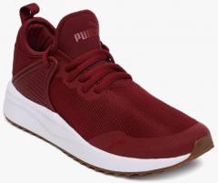 Puma Maroon Pacer Next Cage Sneakers boys