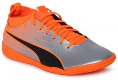 Puma Orange Synthetic Regular Football Shoes boys