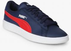 Puma Smash v2 L Junior Navy Blue Sneaker boys