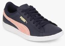 Puma Vikky Ls Navy Blue Sporty Sneakers women