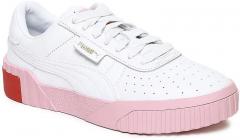 Puma White Cali Leather Sneakers women