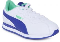 Puma White Leather Regular Sneakers boys