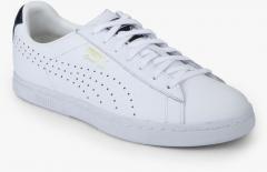Puma White Solid Sneakers women