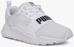 puma white shoes girls
