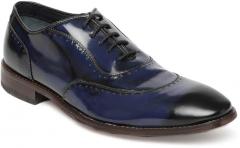 Raymond Navy Blue Leather Formal Shoes men