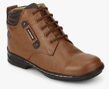 Red Chief Tan Derby Boots men