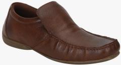 Red Tape Brown Leather Regular Loafers men