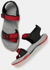 Roadster Women Grey & Red Sports Sandals