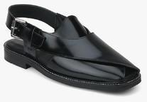 Ruosh Black Sandals men
