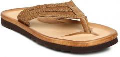 Ruosh Tan Brown Leather Comfort Sandals men