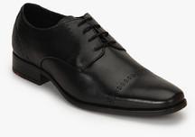 Ruosh Veneto Black Derby Brogue Formal Shoes men