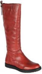 Salt N Pepper Calf Length Red Boots women