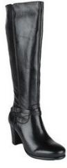 Salt N Pepper Knee Length Black Boots women
