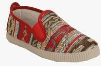 Scentra Red Casual Sneakers women