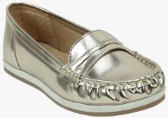 Scentra Silver Synthetic Regular Loafers women