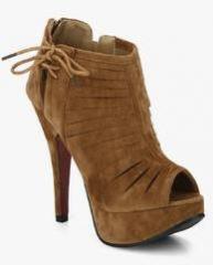 Shoe Couture Camel Tie Up Stilettos women