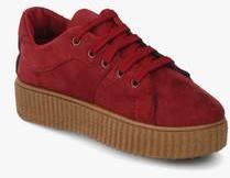Shoe Couture Maroon Casual Sneakers women