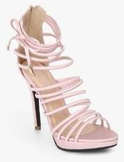 Shoe Couture Pink Tie Up Stilettos women