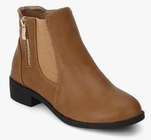 Shoe Couture Tan Ankle Length Boots women