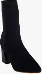 Shuz Touch Black Heeled Boots women