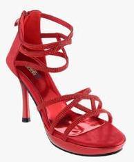 Shuz Touch Red Sandals women