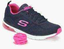 Skechers Air Infinity Navy Blue Running Shoes women