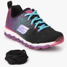 Skechers Air Ultra Black Running Shoes girls