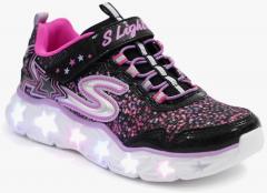 Skechers Galaxy Lights Black Sneakers girls