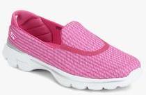 Skechers Go Walk 3 Pink Sporty Sneakers women
