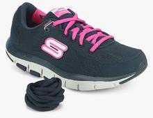 Skechers Liv Navy Blue Running Shoes women