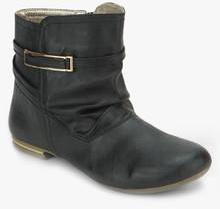 Steppings Ankle Length Black Boots women