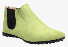 Steppings Ankle Length Green Boots women