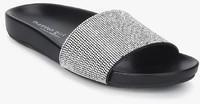 Steve Madden Black Sliders Sandals women