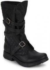 Steve Madden Bounti Calf Length Black Boots women