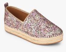 Steve Madden Peppa G Multicoloured Glitter Espadrille Lifestyle Shoes women