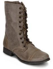 Steve Madden Troopa Calf Length Grey Boots women