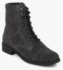 Superdry Alana Black Lace Up Ankle Length Boots men