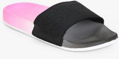 Superdry Black Slider slippers women