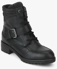 Superdry Riley Padded Black Ankle Length Boots women