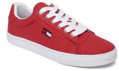 Tommy Hilfiger Red Casual Sneakers women