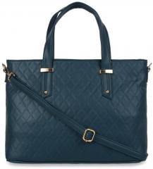 Toteteca Blue Self Design Handheld Bag women