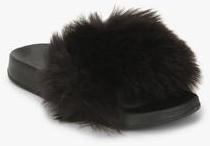 Truffle Collection Black Slippers men