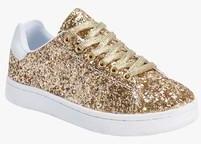 Truffle Collection Golden Casual Sneakers women