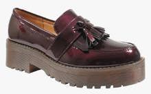 Truffle Collection Maroon Moccasins women