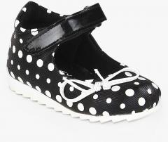 Tuskey Black Polka dots Party Wear Belly shoes girls