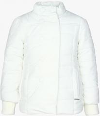 U S Polo Assn Kids Off White Winter Jacket girls