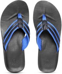 United Colors Of Benetton Black & Blue Flip Flops men